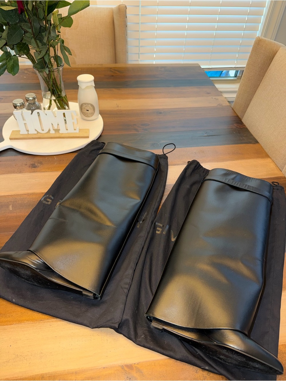 Givenchy Black Leather Shark Boots - Picture 7 of 7